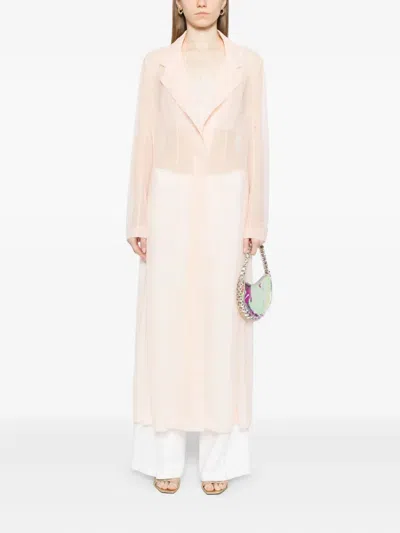 Norma Kamali Single-breasted Coat In Pink