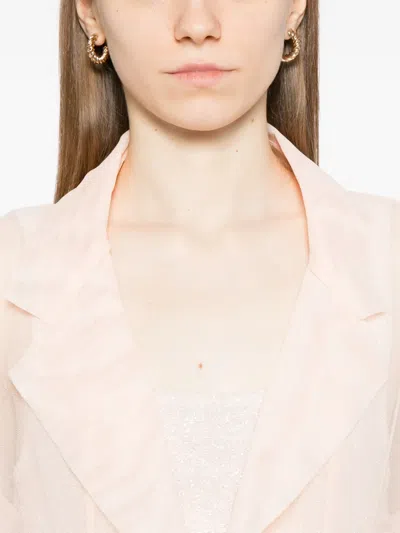 Norma Kamali Single-breasted Coat In Pink