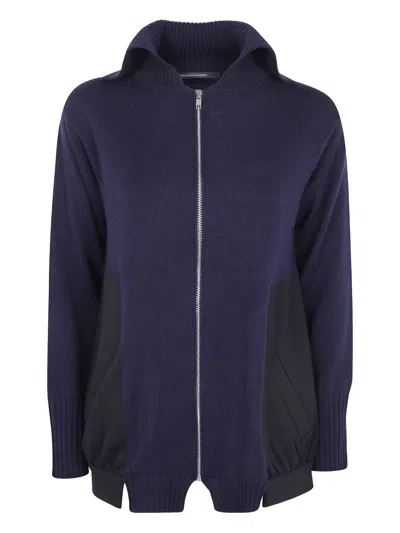 Pierantonio Gaspari Sport Canvas Cardigan In Blue