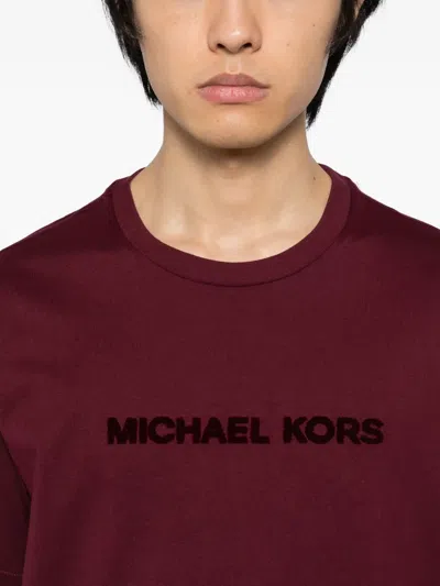 Michael Kors Logo-embossed T-shirt In Multi