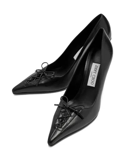 Jimmy Choo Scarlett 95 Leather Pumps In Animal Print