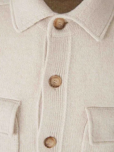 Gran Sasso Buttoned-up Patch-pocket Jacket In Neutral