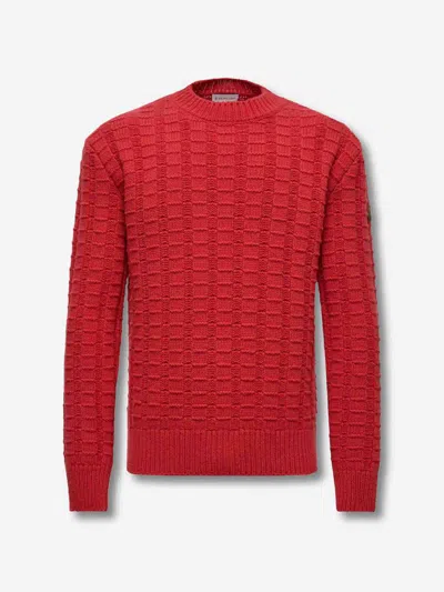 Moncler Cashmere-blend Jumper In Red
