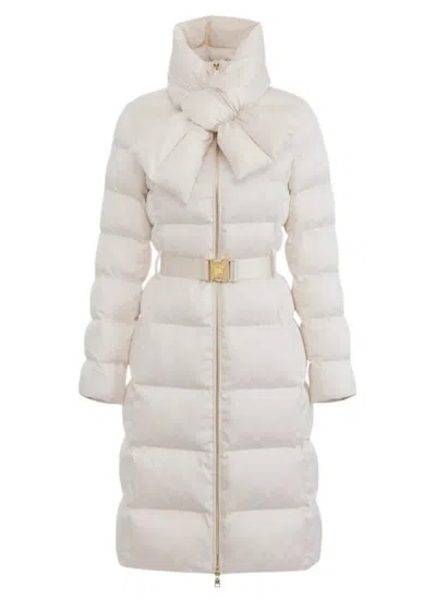 Elisabetta Franchi Tailored Structured Jacket With Classic Collar In White