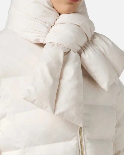 Elisabetta Franchi Tailored Structured Jacket With Classic Collar In White