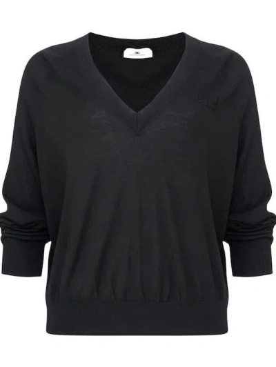 Elisabetta Franchi Sweaters In Black