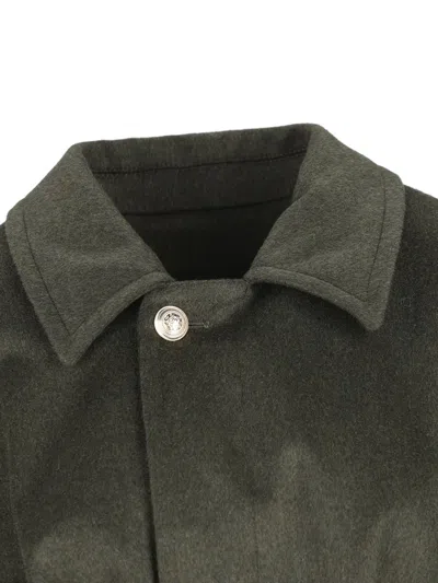 Cini Belted Coat In Green