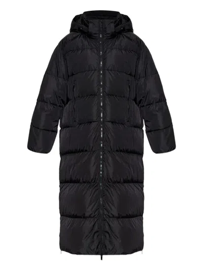 Add Zip-fastening Ped Coat In Black
