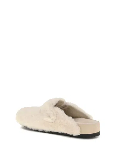 Birkenstock Boston Shearling Clogs Shoes In Multi