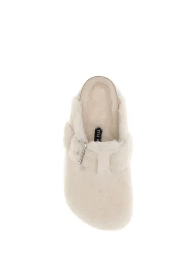 Birkenstock Boston Shearling Clogs Shoes In Multi