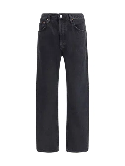 Agolde Magnus Straight-leg Jeans In Black