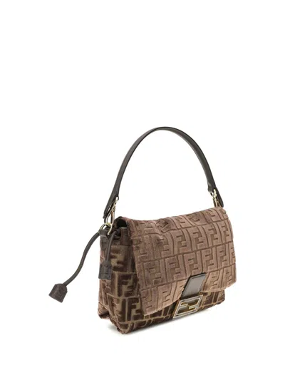 Fendi Women Medium Mamma Baguette Shoulder Bag In Brown