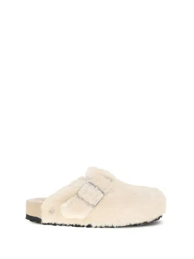 Birkenstock Boston Shearling Clogs Shoes In Multi
