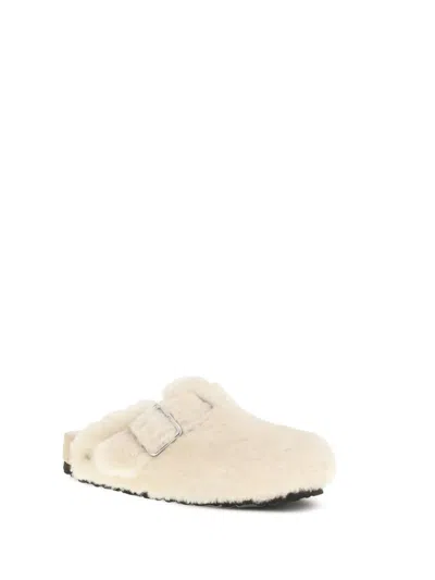 Birkenstock Boston Shearling Clogs Shoes In Multi