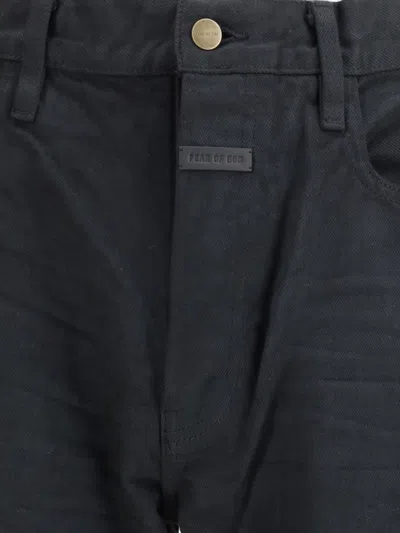 Fear Of God Black Denim  Jeans In Black