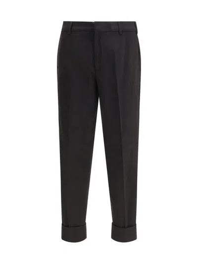 Cruna Belt-loops Trousers In Black