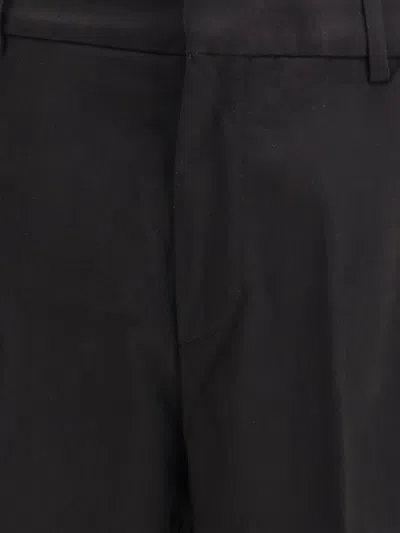 Cruna Belt-loops Trousers In Black