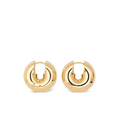 Tom Wood Sphere Hoop Earrings In Gold