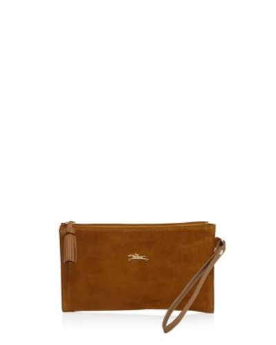 Longchamp Penelope Fantasy Wristlet In Curry