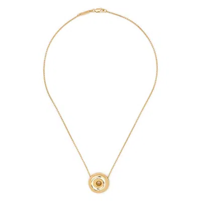 Tom Wood Ball Pendant Necklace In Gold