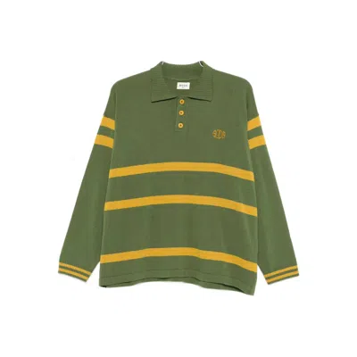 Bode Regis Polo Shirt In Green