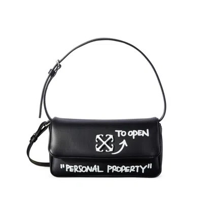 Off-white Jitney Quote 0.7 Shoulder Bag In Black