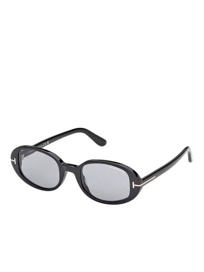 Tom Ford Eyewear Iggy Oval Frame Sunglasses In Brown