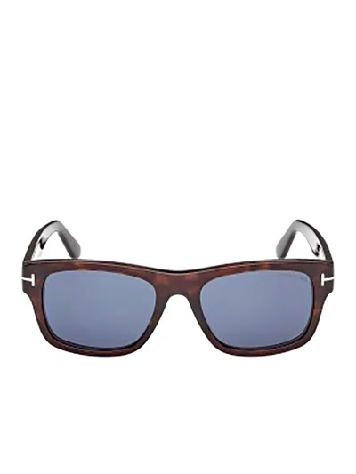 Tom Ford Eyewear Rectangular Frame Sunglasses In Brown