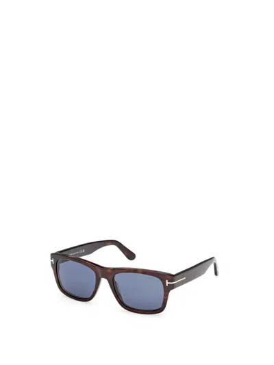 Tom Ford Eyewear Rectangular Frame Sunglasses In Brown