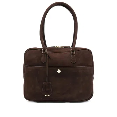 Dunst Suede Tote Bag In Brown