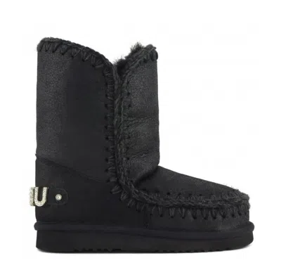 Mou Eskimo 18 Ankle Boots In Black In Black