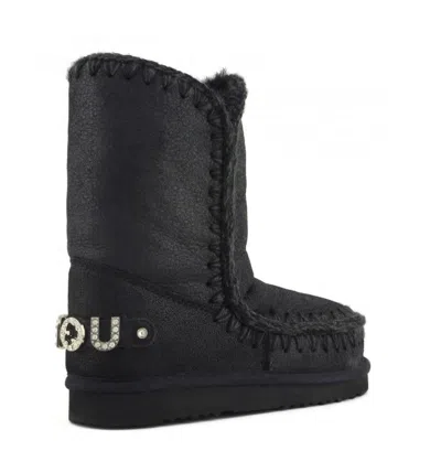 Mou Eskimo 18 Ankle Boots In Black In Black