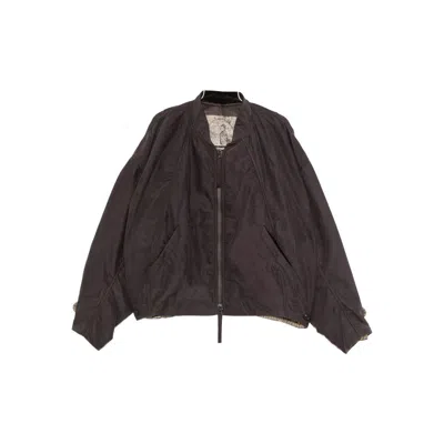Ziggy Chen Zip-up Bomber Jacket In Brown