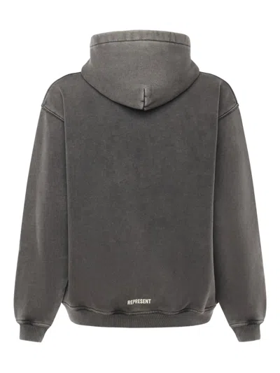 Represent Initial Star Cotton Sweatshirt In Animal Print