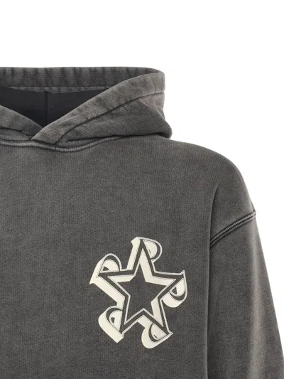 Represent Initial Star Cotton Sweatshirt In Animal Print