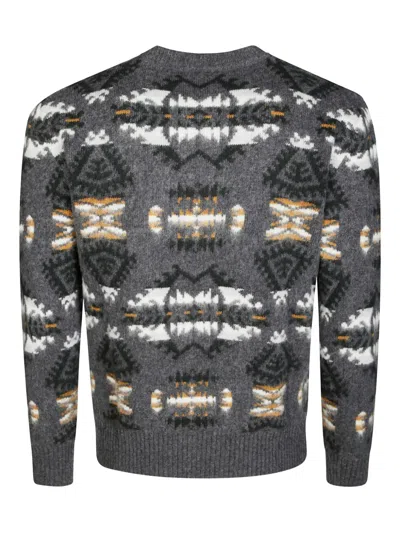 Altea Jacquard Crew-neck Sweater In Multi
