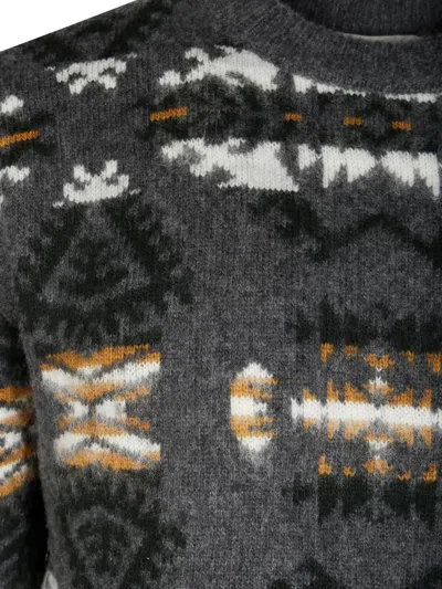 Altea Jacquard Crew-neck Sweater In Multi