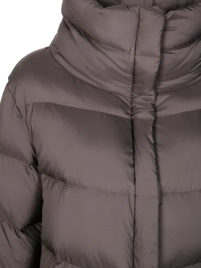 Herno Zip Coat In Brown