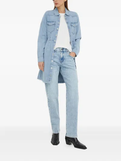 Levi's Middy Buttoned Denim Jeans In Blue