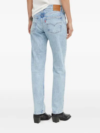 Levi's Middy Buttoned Denim Jeans In Blue