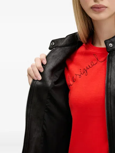 Desigual Zip-fastening Jacket In Black