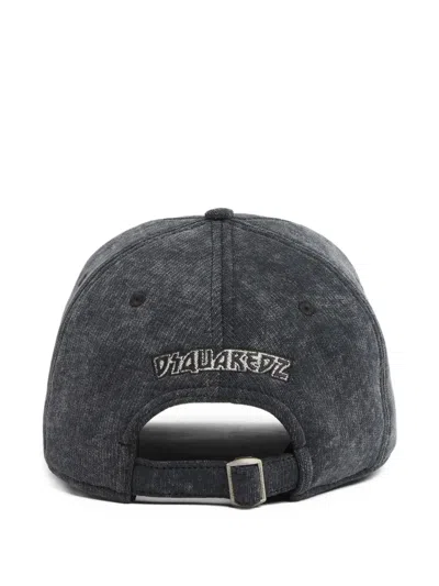 Dsquared2 Kiss Embellished Baseball Cap In Brown