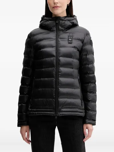 Blauer Ellis Hooded Padded Jacket In Black