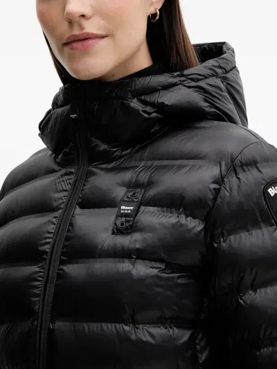 Blauer Ellis Hooded Padded Jacket In Black