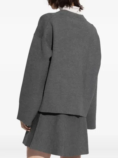 Samsoe & Samsoe Salula V-neck Sweater In Gray