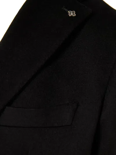 Tagliatore Button Single-breasted Jacket In Black