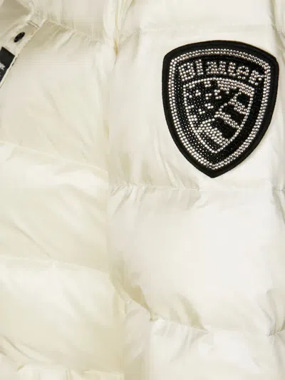 Blauer Arcadia Fur-hooded Puffer Jacket In White