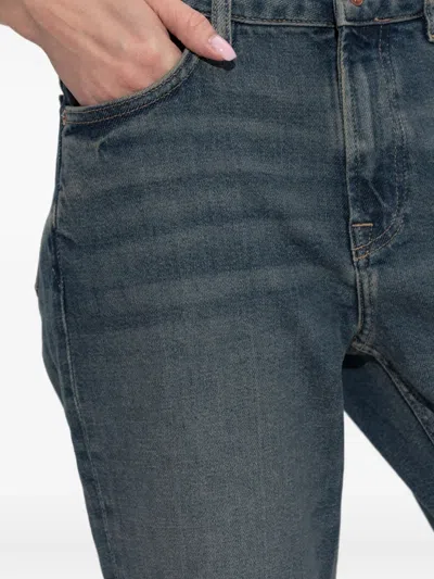 Samsoe & Samsoe High-waisted Straight-leg Jeans In Blue