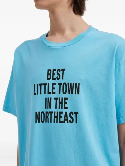 Bode Graphic Print T-shirt In Blue