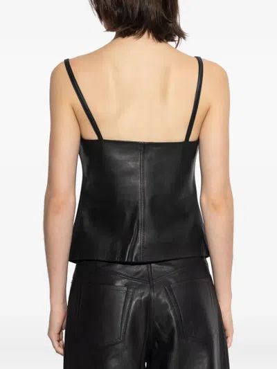 Samsoe & Samsoe Salco Buttoned-up Top In Black